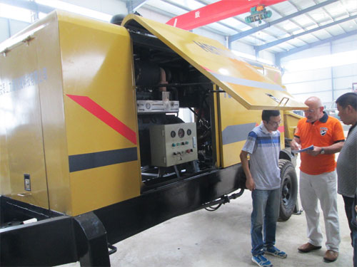 外商考察混凝土泵，成功訂購(gòu)！